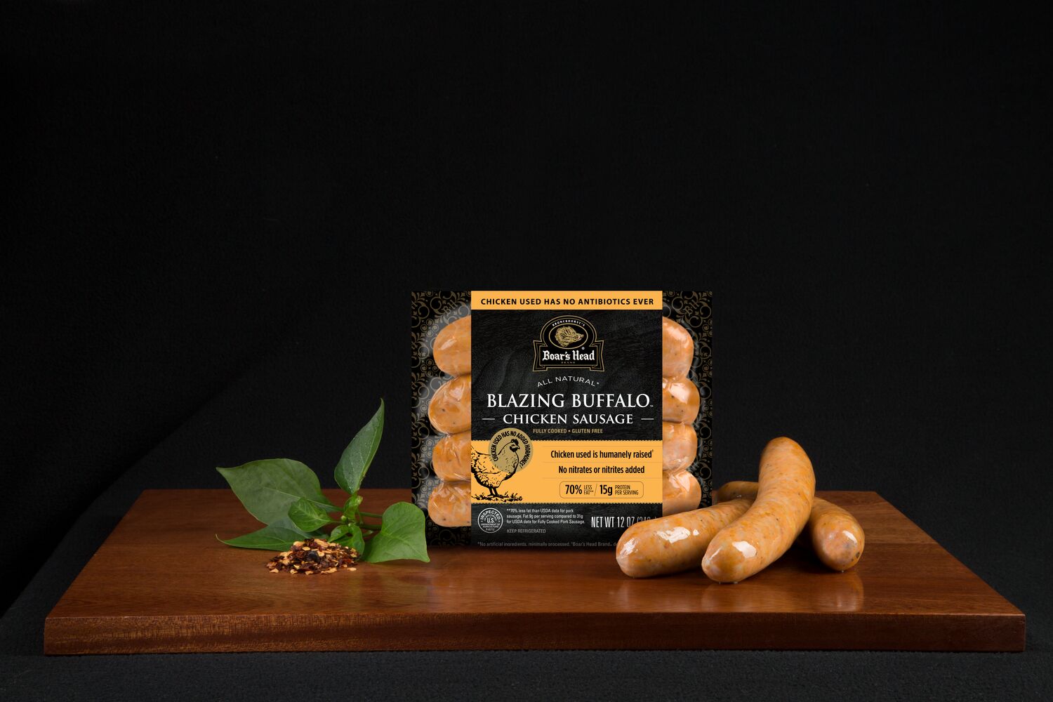 Blazing Buffalo® All Natural* Chicken Sausage