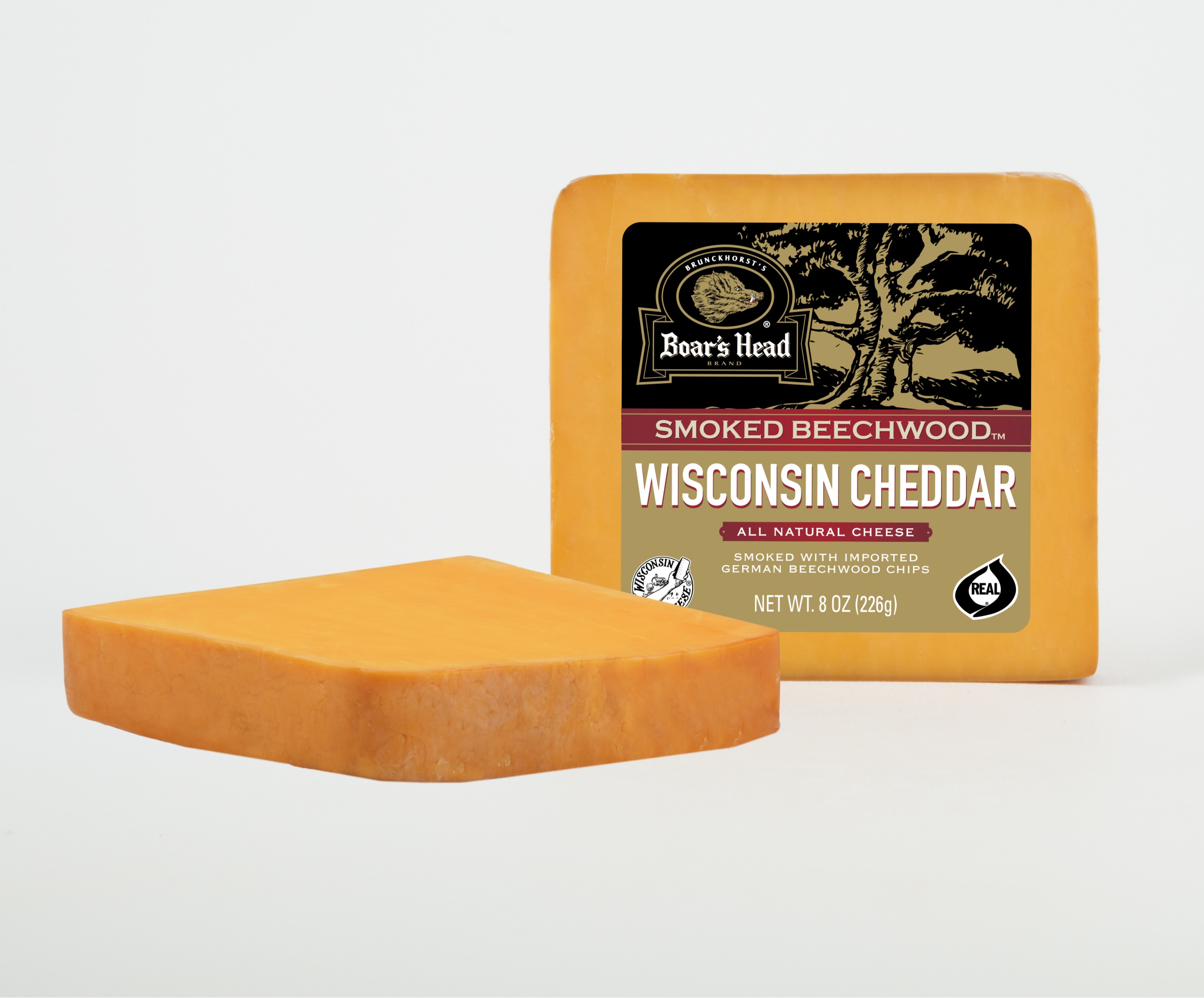 Pre-cut Smoked Beechwood Wisconsin Cheddar