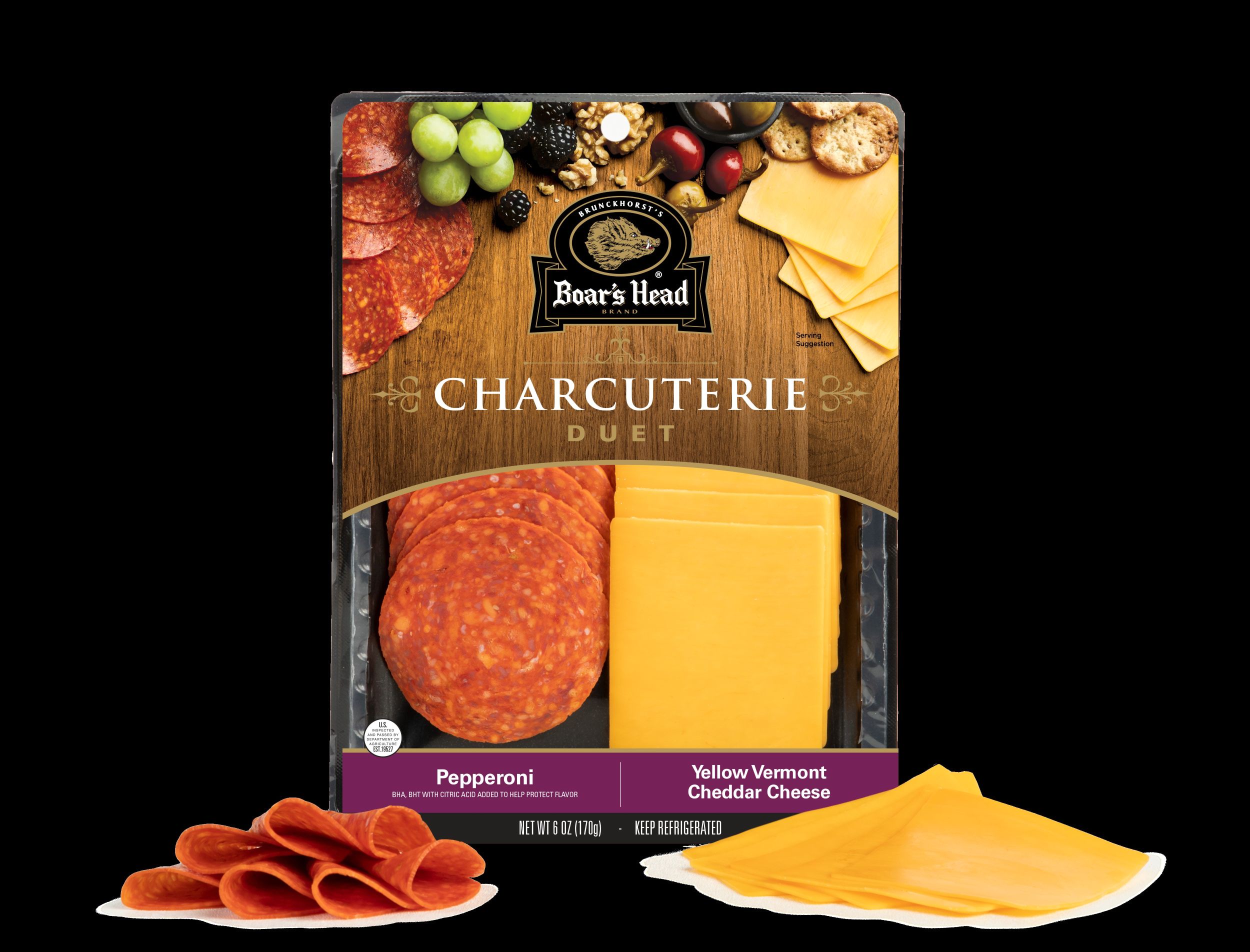 Charcuterie Duet: Pepperoni & Vermont Cheddar Cheese