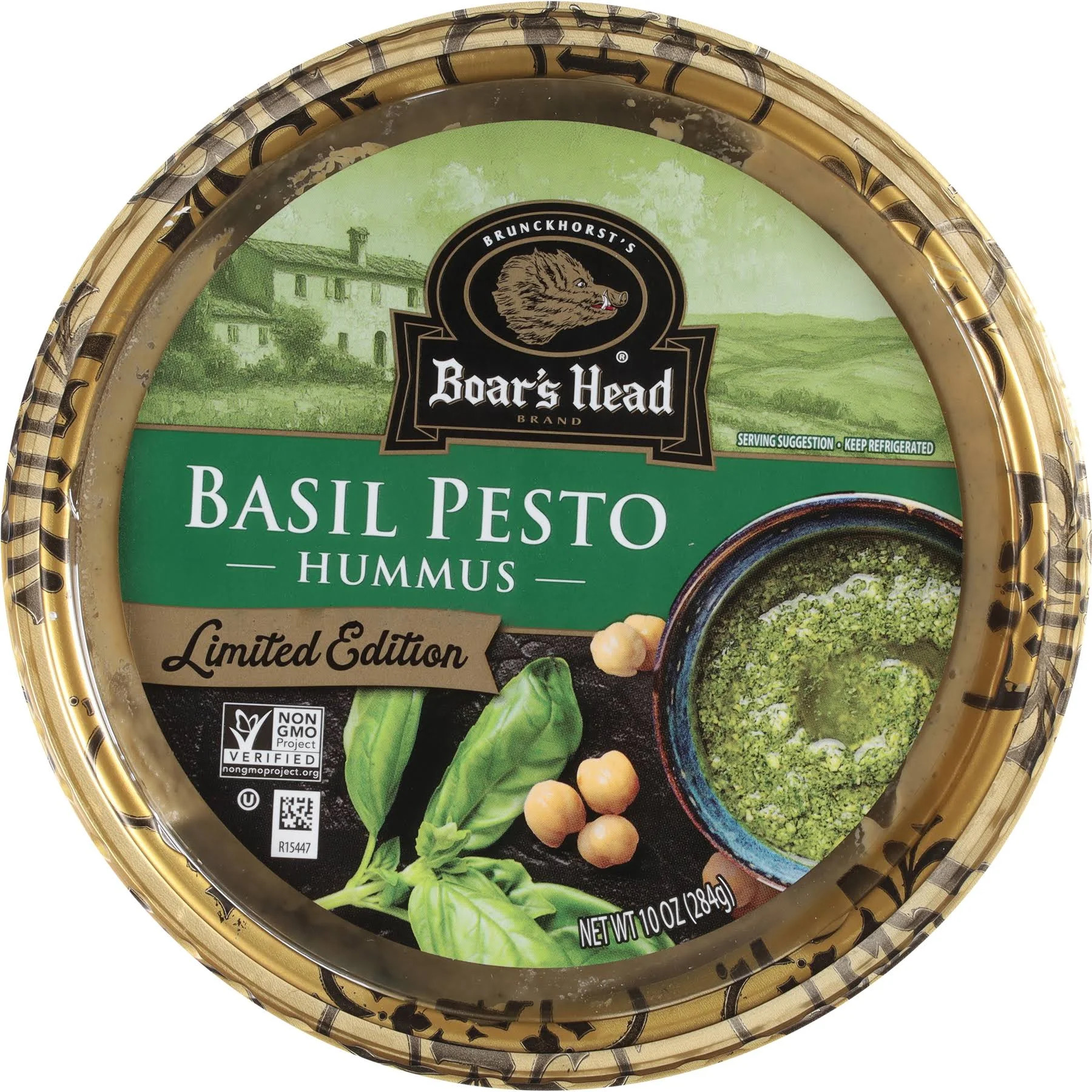 Basil Pesto Hummus