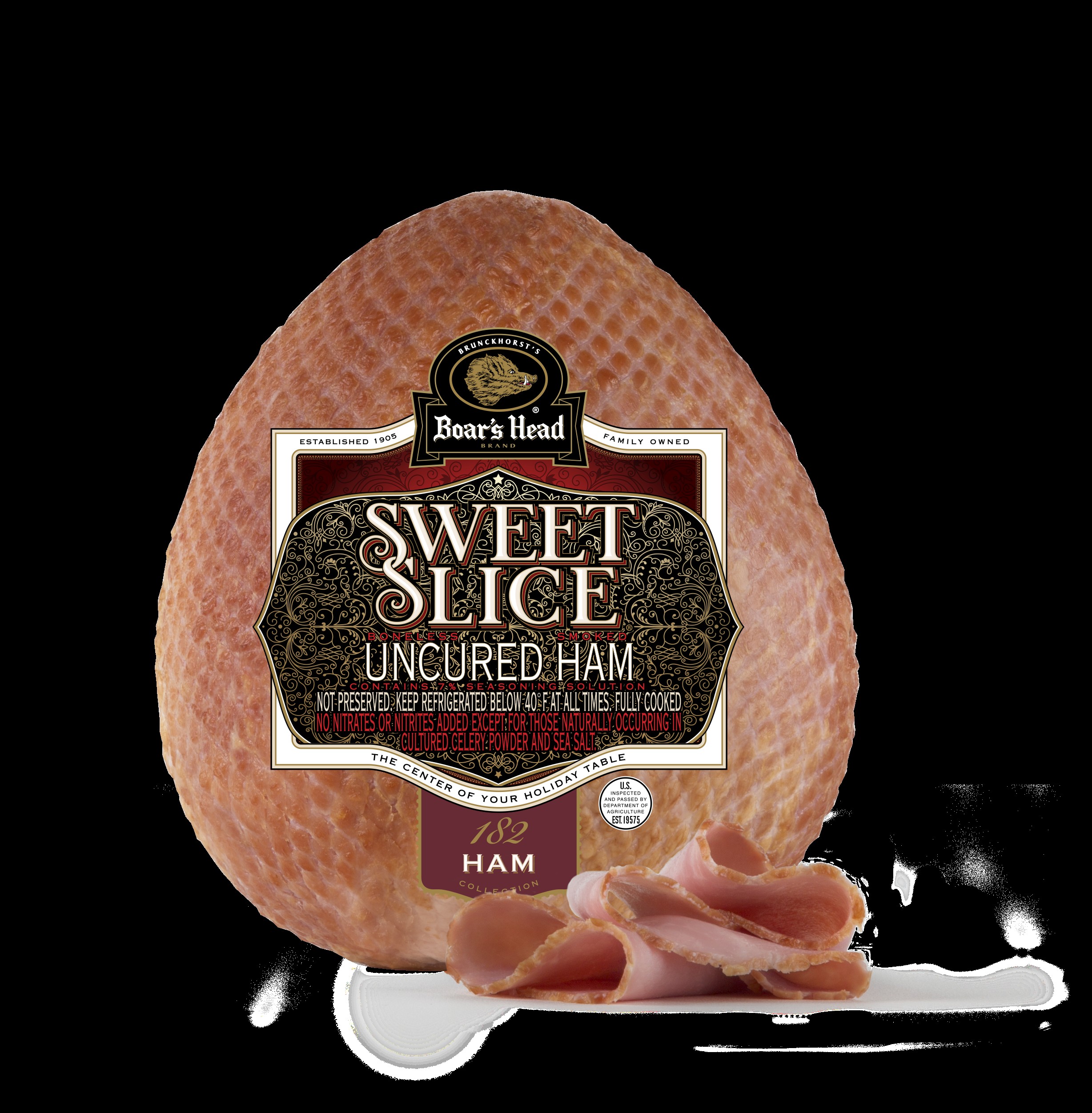 Sweet Slice®Smoked Uncured Ham - half