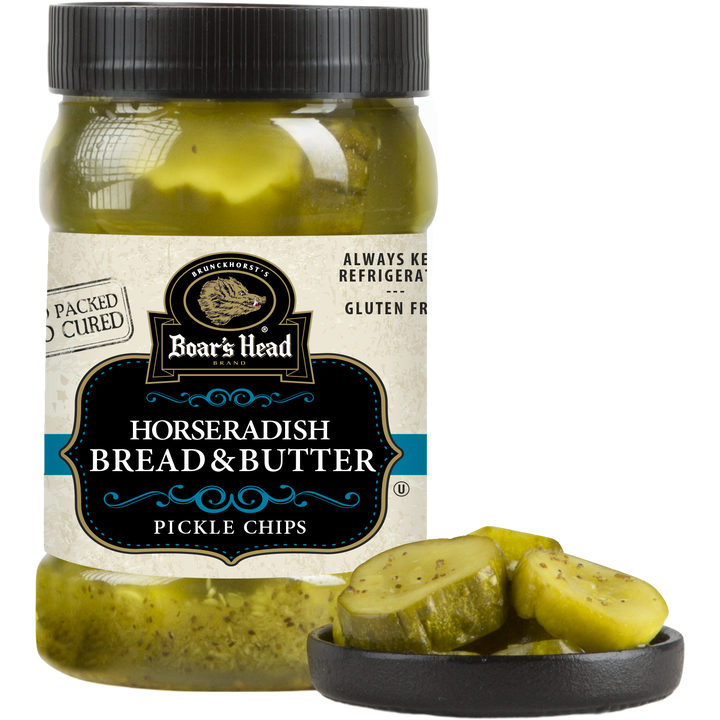 Horseradish Bread and Butter Pickle Chips