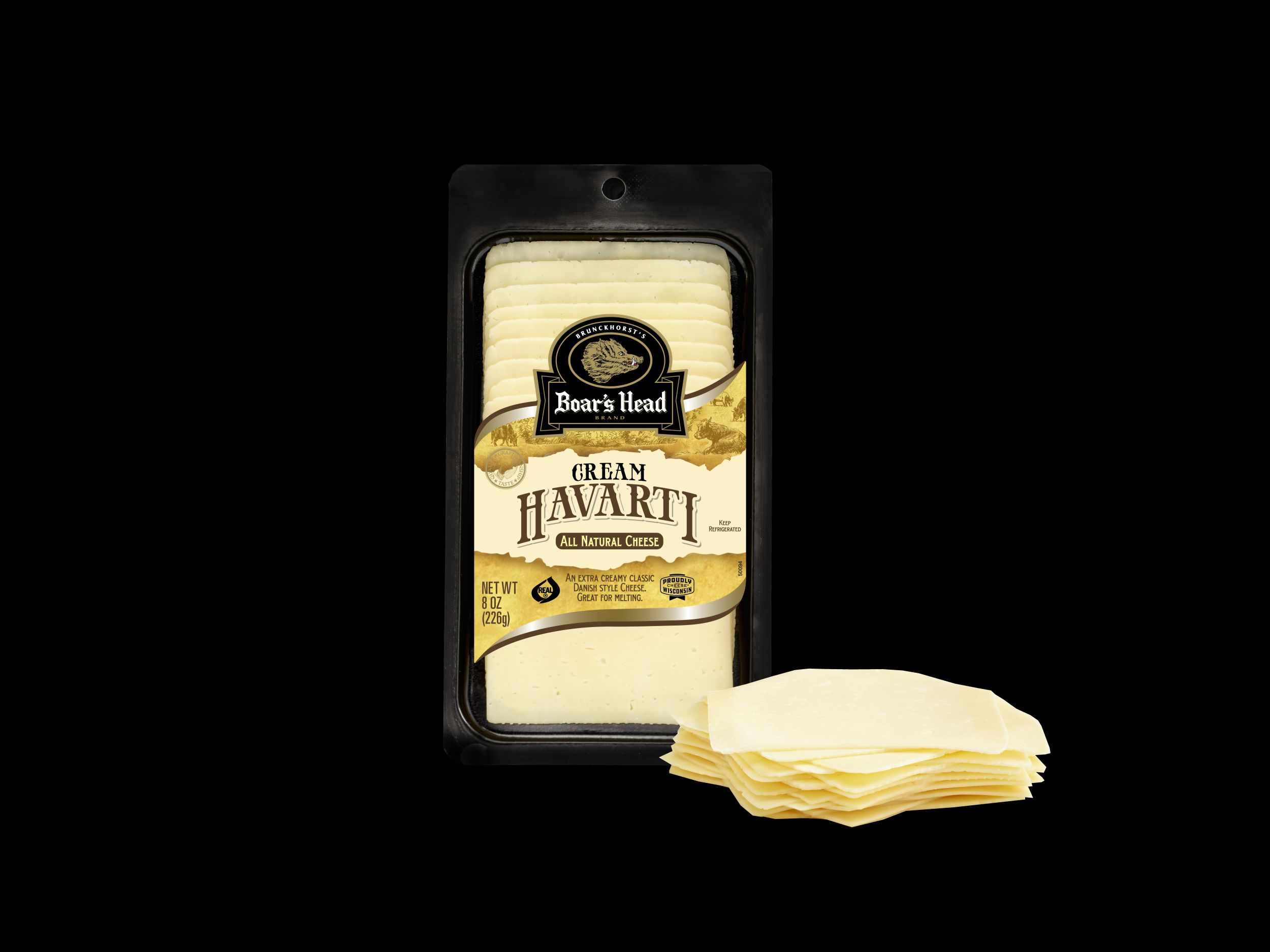 Pre-sliced Cream Havarti Cheese