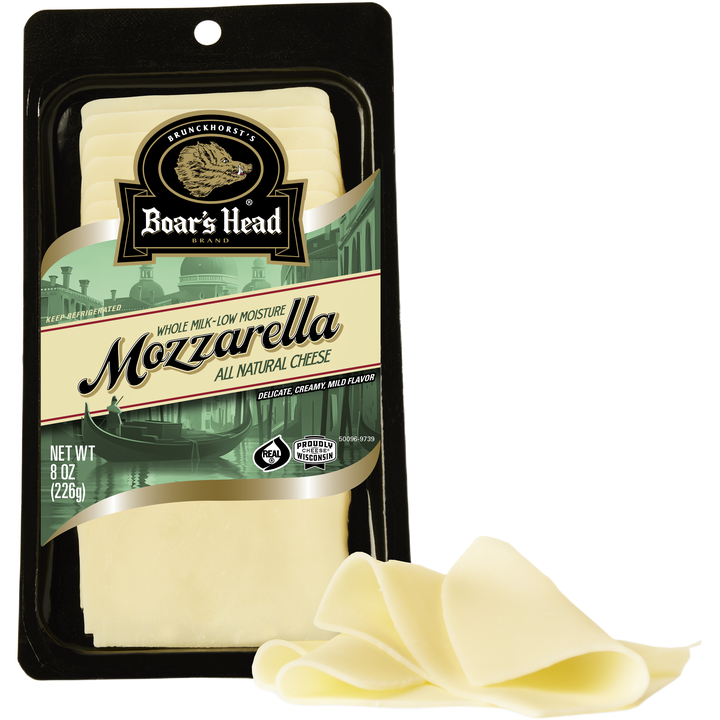 Pre-sliced Whole Milk Low Moisture Mozzarella Cheese