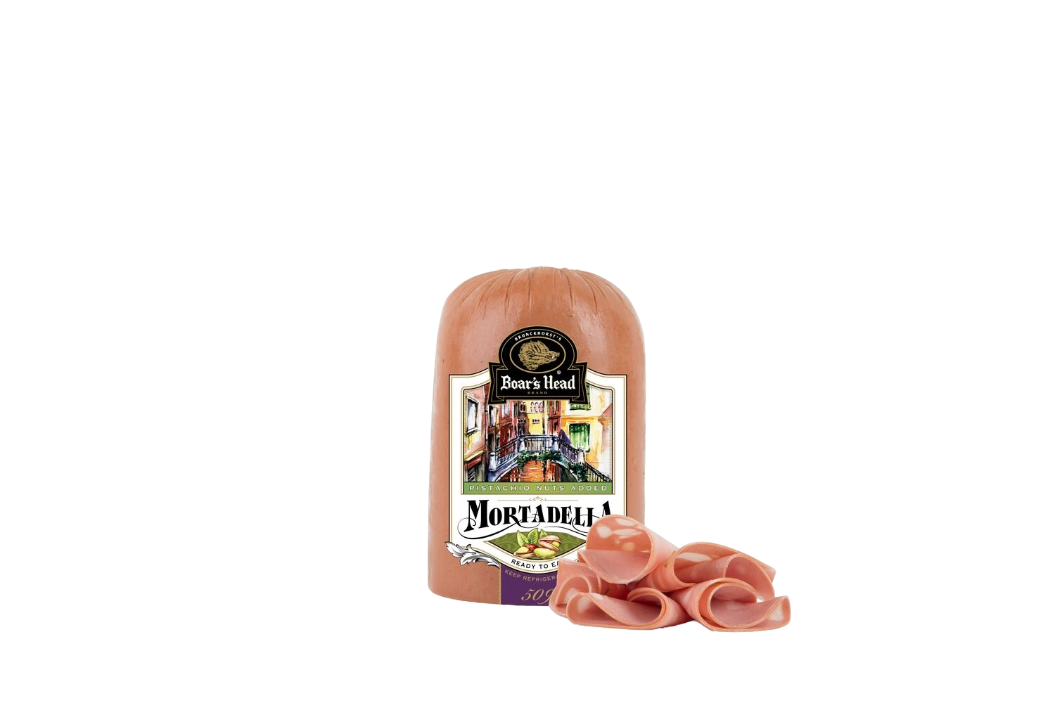 Mortadella with Pistachios Half