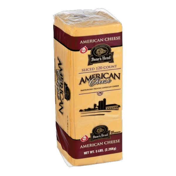 Sliced Yellow American Cheese - 120 ct