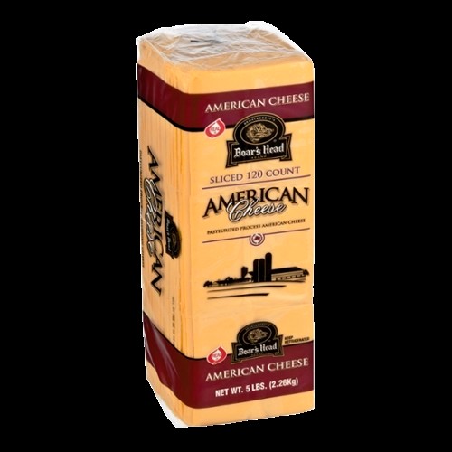 Sliced Yellow American Cheese - 120 ct