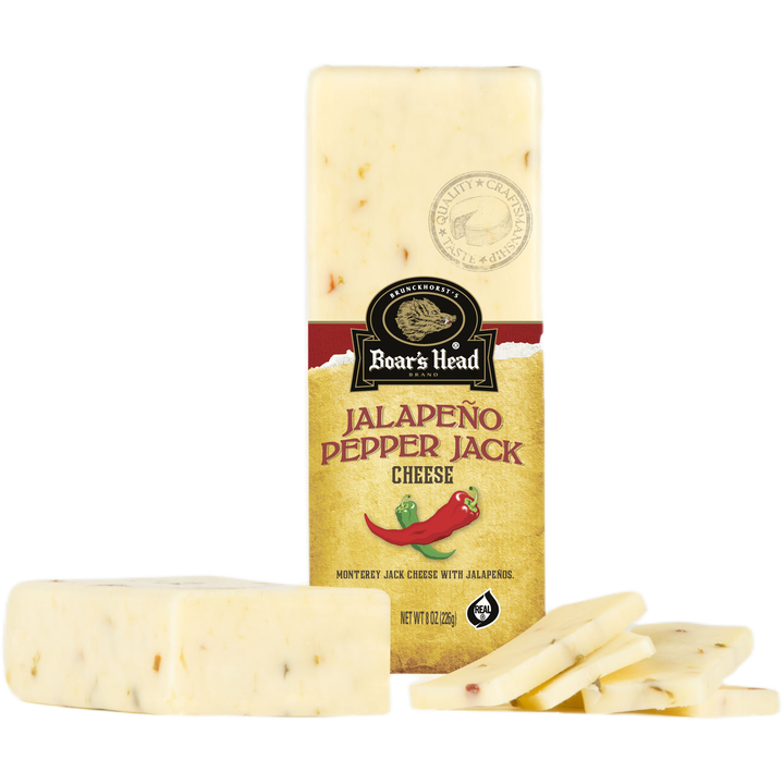 Jalapeño Pepper Jack Cheese - Pre-Cut