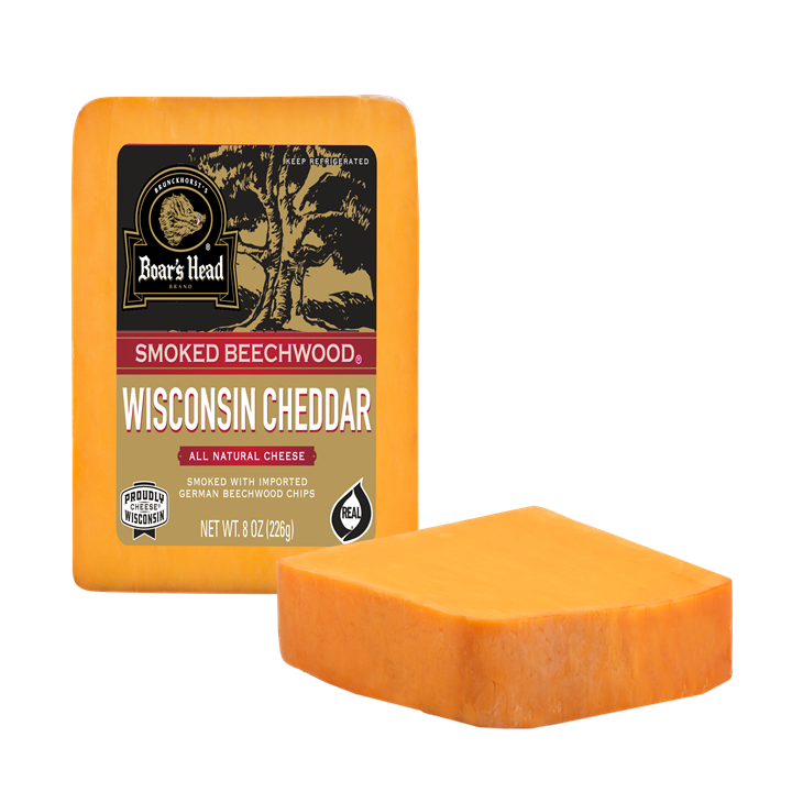 Pre-cut Smoked Beechwood Wisconsin Cheddar