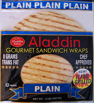 Aladdin Bakers Garlic Wraps